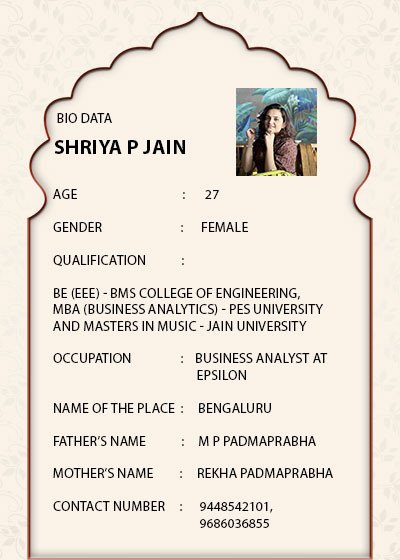 Shriya P Jain